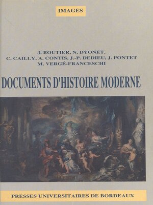 cover image of Documents d'histoire moderne